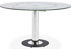 Height Adjustable Coffee Table Expandable Into Dining Table India Amazon Com Zuri Furniture Fiore Modern Round Glass Dining Table