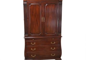 Henkel Harris Furniture Used Henkel Harris Mahogany Bombe Base Bedroom Armoire Chairish