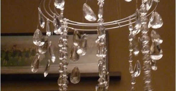 Hobby Lobby Crystals for Chandelier the Happy Homebodies Tutorial Diy Faux Crystal Chandelier