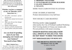 Home Builders association Of Metropolitan Portland Lake Oswego or 2006 Page 1 the Rental Housing association Of Greater Portland