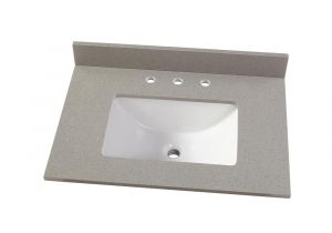 Home Depot Custom order Vanity top Home Decorators Collection 31 In W X 22 In D Engineered Quartz