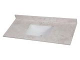 Home Depot Custom order Vanity top Home Decorators Collection 49 In W X 22 In D Stone Effects Single