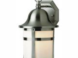 Home Depot Exterior Coach Lights Bel Air Lighting Bell Cap 1 Light Outdoor Brushed Nickel