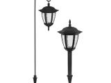 Home Depot Led Coach Lights Ezsolar solar Powered Led Black Dual Use Coach Light Set