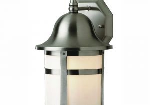 Home Depot Outdoor Coach Lights Bel Air Lighting Bell Cap 1 Light Outdoor Brushed Nickel