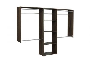 Home Depot Wire Shoe Racks Martha Stewart Living 14 In D X 96 In W X 72 In H Espresso Wood