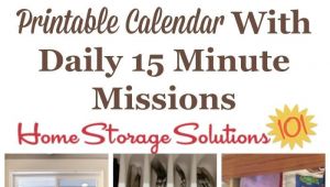 Home Storage solutions 101 Declutter January Declutter Calendar 15 Minute Daily Missions for Month