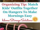 Home Storage solutions 101 organized Home Simple Tip to Help Adults Kids Get Ready In the Morning Faster