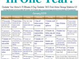 Home Storage solutions 101 Printables January Declutter Calendar 15 Minute Daily Missions for Month