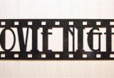 Home theater Wall Decor Plaques Signs Movie Night New Metal Wall Art Home theater Decor