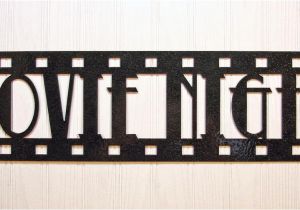 Home theater Wall Decor Plaques Signs Movie Night New Metal Wall Art Home theater Decor