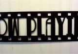 Home theater Wall Decor Plaques Signs now Playing New Metal Wall Art Home theater Decor