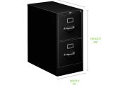 Hon File Cabinet Key Blank Hon 310 Series Vertical File 2 Drawers 26 12 D Black by Office Depot