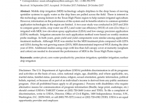 Horizon Irrigation Near Me Pdf Economic Analysis Of Subsurface Drip Irrigation System Uniformity