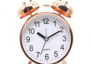 How A Battery Powered Clock Works 2019 4 Inch Rose Gold Alarm Desk Clock with Night Light Battery
