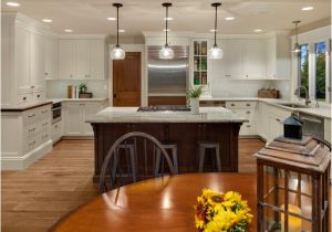 How Many Pendant Lights Over 7 Foot island 212th Dr Traditional Kitchen Seattle by Interiors