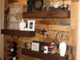 How to Decorate A Half Wall Ledge Dining Room Remodel Pallet Wall Floating Shelves Diy Home