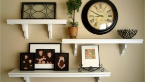 How to Decorate A Half Wall Ledge Picture and Shelves On Wall together It All Started after Being