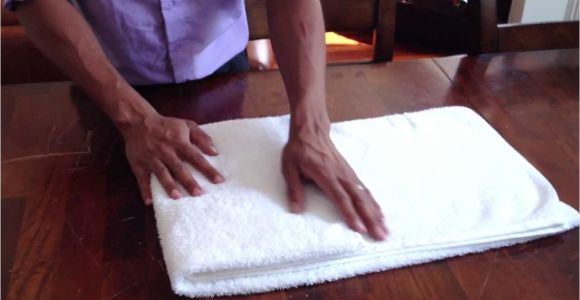 How to Fold towels Like A Hotel Fancy How to Fold A towel Like they Do at Hotels Youtube