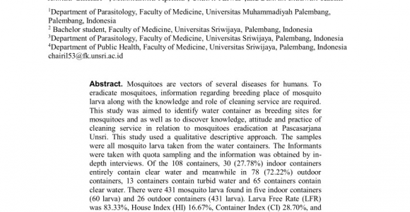 How to Get Rid Of Mosquito Larvae In Standing Water Pdf Identification Of Mosquito Larva In Water Containers In Line