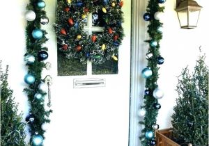 How to Hang Garland Around Front Door with Vinyl Siding How to Hang Garland Around Door How to Hang Garland On