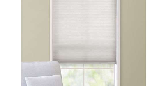How to Lower Cordless Mini Blinds Custom Cut to order Cordless Cellular Shade 64 Length White