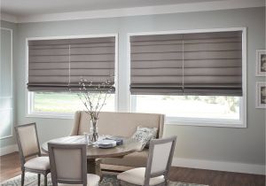 How to Lower Graber Cordless Blinds Custom Fabric Roman Shades to Elevate Your Neutral Living Room