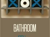 How to Make A Tic Tac toe toilet Paper Holder Bathroom Tic Tac toe Made to order toilet Paper Holder toilet