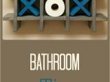 How to Make Tic Tac toe toilet Paper Holder Bathroom Tic Tac toe Made to order toilet Paper Holder toilet