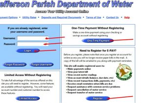 Http Waterbill Jeffparish Net Jefferson Parish Water Bill Payment Learn How to Pay