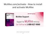 Http Www Mcafee Com Activate Mcafee Com Activate How to Install and Activate Mcafee