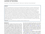 Ia Il Termite Pest Control Davenport Pdf Termites and Microbial Biological Control Strategies