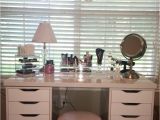 Ikea Alex Drawer Desk Dupe Clear Acrylic Makeup organizer Arranges Makeup Brushes and