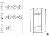 Ikea assembly Instructions for Discontinued Items Manual Ikea Hopen Corner Wardrobe