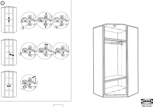 Ikea assembly Instructions for Discontinued Items Manual Ikea Hopen Corner Wardrobe