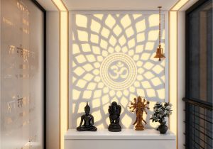 Ikea Hack – Diy Pooja Mandir A Hypnotic Aum Back Lit Panel In the Pooja Room Pooja Room