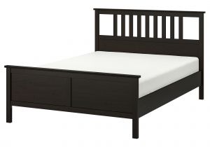 Ikea Slatted Bed Base Box Spring Hemnes Bed Frame Queen Black Brown Ikea