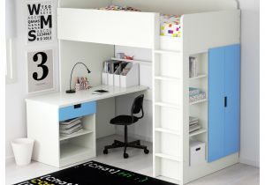 Ikea Stuva Bunk Bed Hack Stuva Loft Bed Combo W 1 Drawer 2 Doors White Blue 207x99x193 Cm