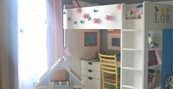 Ikea Stuva Loft Bed Hack Awesome Idea for My Older Daughter Maybe Remove the Desk and Put My