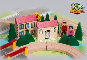 Imaginarium All In One Wooden Kitchen Set Instructions Amazon Com Kids Destiny Wooden Train Set for Thomas and Brio 50