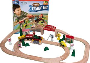 Imaginarium All In One Wooden Kitchen Set Instructions Amazon Com Kids Destiny Wooden Train Set for Thomas and Brio 50