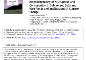 In House Financing Beaumont Tx Pdf Biogeochemistry Of N2o Uptake and Consumption In Submerged