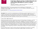 In House Financing Beaumont Tx Pdf From Inquiry Based Learning to Student Research In An