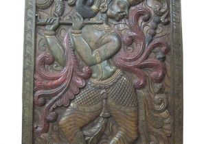 Indian Carved Wooden Wall Art 1000 Images About Krishna Carving Wall Hanging Panel On