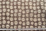 Indigo Mudcloth Fabric by the Yard Coins Quirky Print Fabric Block Print Fabric Mudcloth Jaipur Etsy
