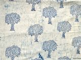 Indigo Mudcloth Fabric by the Yard Tree Design White Indigo Fabric Mudcloth Block Print Fabric by Etsy