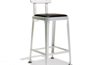 Industry West Octane Bar Stool Counter Bar Stool Industrial Modern Metal and Leather Stool