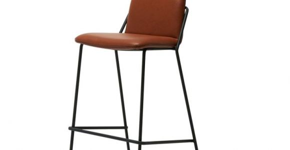 Industry West Sling Bar Stool Industry West Sling Bar Stool Leather Fiction