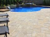 Inground Pools Columbia Sc Cambridge Ledgestone Xl Sahara Chestnut Lite Paver Pool Patio