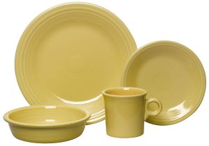 Is Fiesta Dinnerware Microwave Safe Fiesta 4 Piece Place Setting Tangerine Amazon Ca Home Kitchen